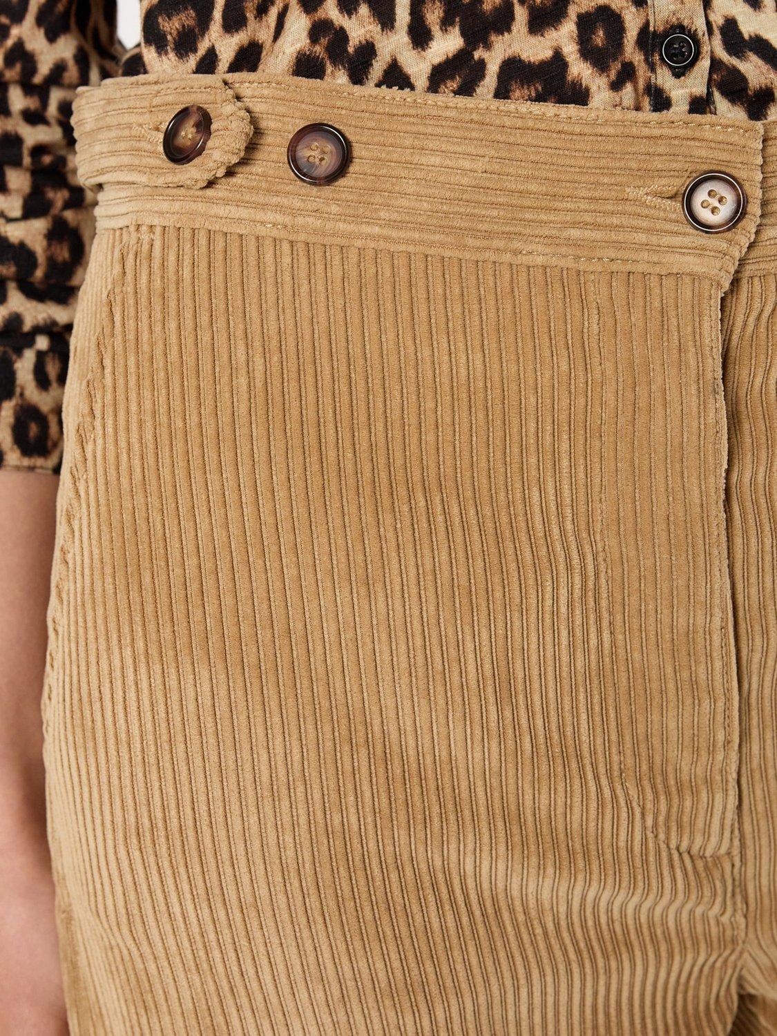 Product image 6 of 6, which shows Gerard Darel Cass Tailored Straight Leg Trousers, Sand, 6