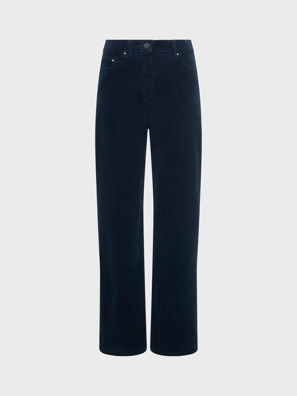 Product image 4 of 6, which shows Gerard Darel Celeste Corduroy Trousers, Navy, 6