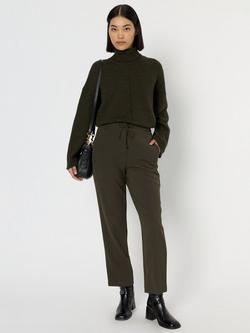 Gerard Darel Clarael Regular Fit Mid Tailored Trousers, Khaki