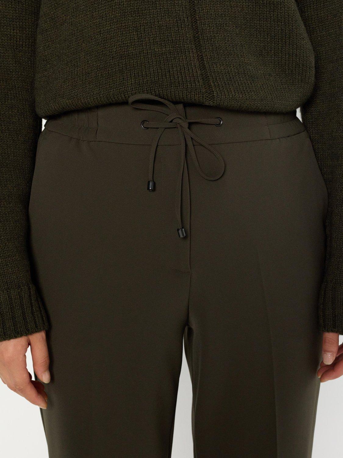 Product image 6 of 6, which shows Gerard Darel Clarael Regular Fit Mid Tailored Trousers, Khaki, 10