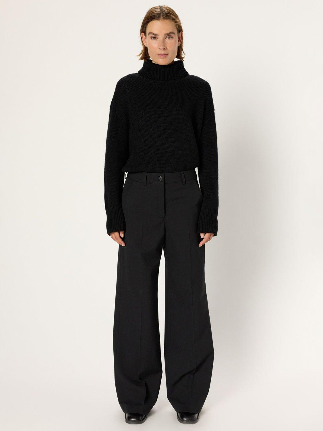 Product image 2 of 6, which shows Gerard Darel Clarisse Tailored Trousers, Black, 10