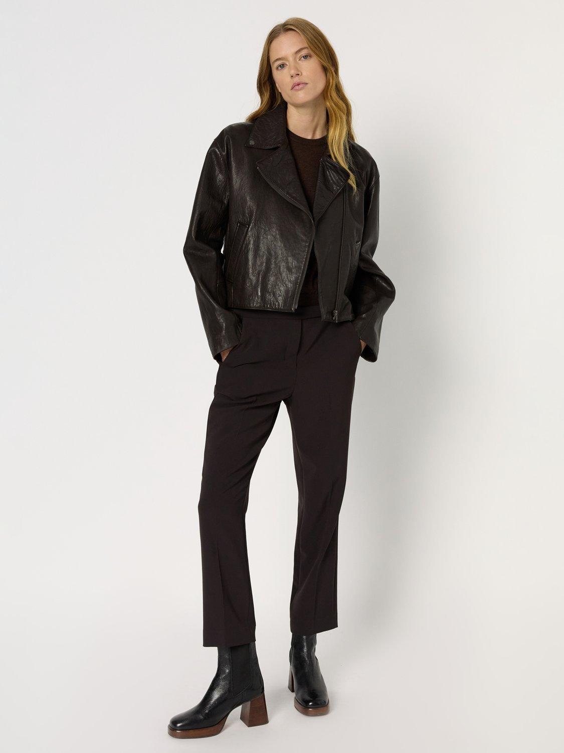 Product image 1 of 2, which shows Gerard Darel Cora Tailored Trousers, Brown, 8