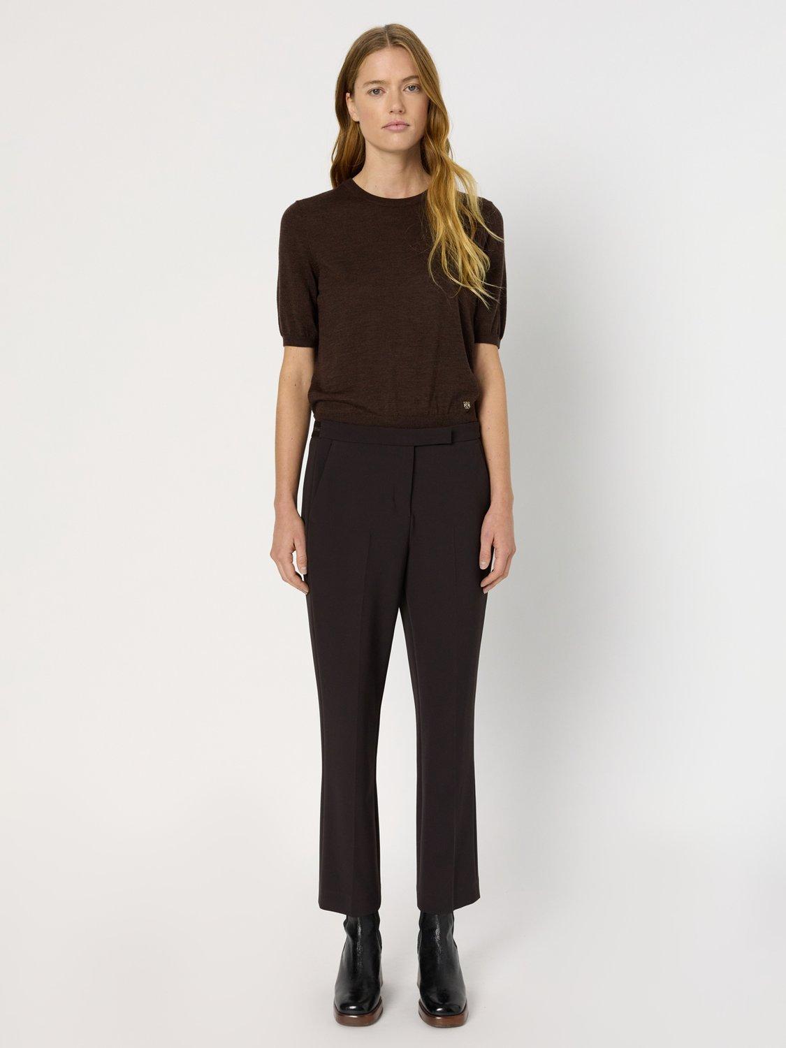 Product image 2 of 2, which shows Gerard Darel Cora Tailored Trousers, Brown, 8
