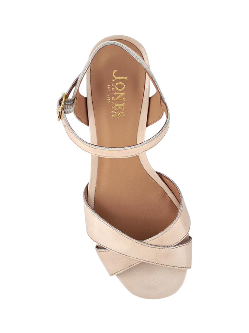 Product image 5 of 6, which shows Jones Bootmaker Hesper Leather High Heel Shoes, Cream, 3