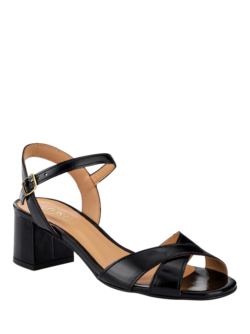 Product image 3 of 6, which shows Jones Bootmaker Hesper Leather High Heel Shoes, Black, 3