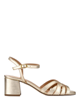 Jones Bootmaker Gwynn Leather High Heel Shoes, Gold