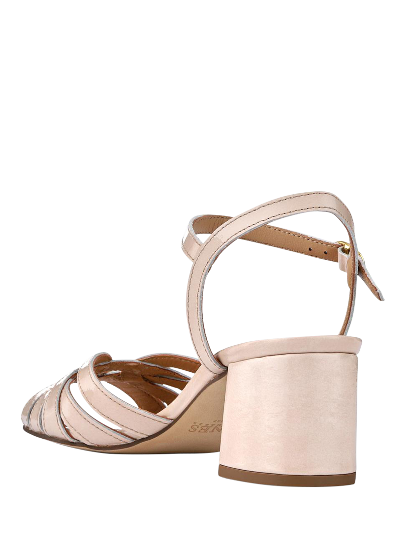 Product image 4 of 6, which shows Jones Bootmaker Gwynn Leather High Heel Shoes, Cream, 3