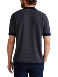 Benetton Striped Regular Fit Buttonless Short Sleeve Polo Shirt