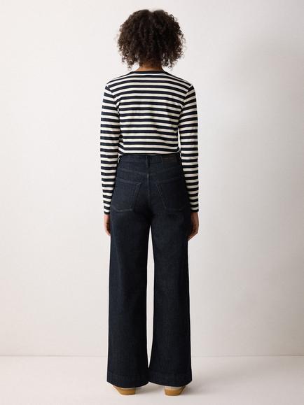 Jigsaw Rhea High Waist Flared Denim Jeans - view 2, Indigo