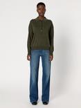 Gerard Darel Emeline Pure Merino Wool Jumper, Khaki Green