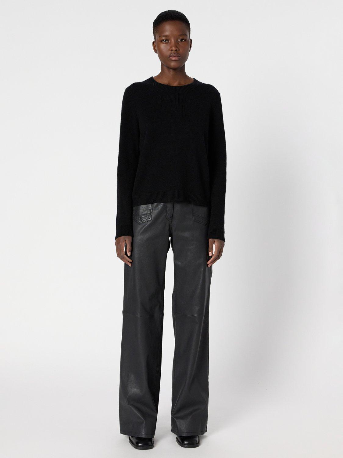 Product image 2 of 6, which shows Gerard Darel Emelyne Wool Blend Pullover Vest, Black, 10