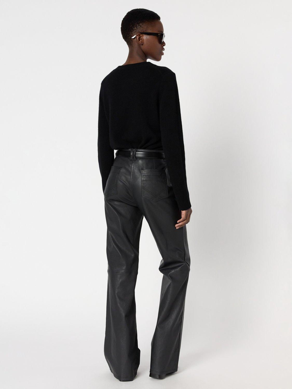 Product image 3 of 6, which shows Gerard Darel Emelyne Wool Blend Pullover Vest, Black, 10