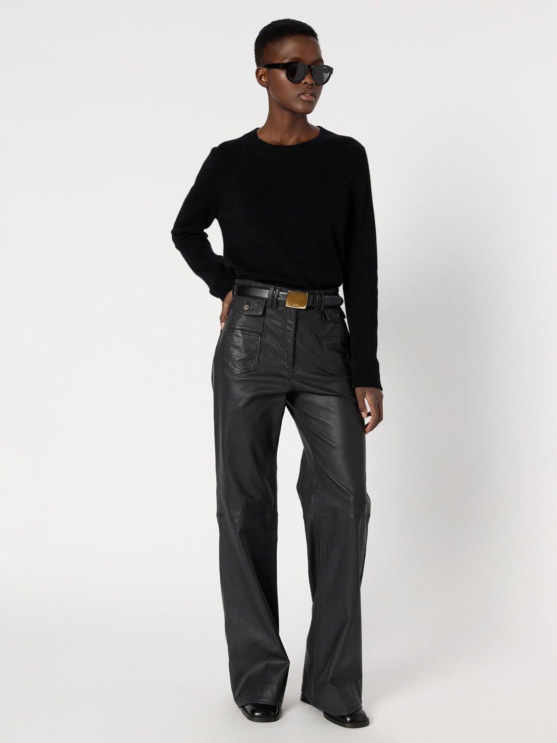 Product image 5 of 6, which shows Gerard Darel Emelyne Wool Blend Pullover Vest, Black, 10