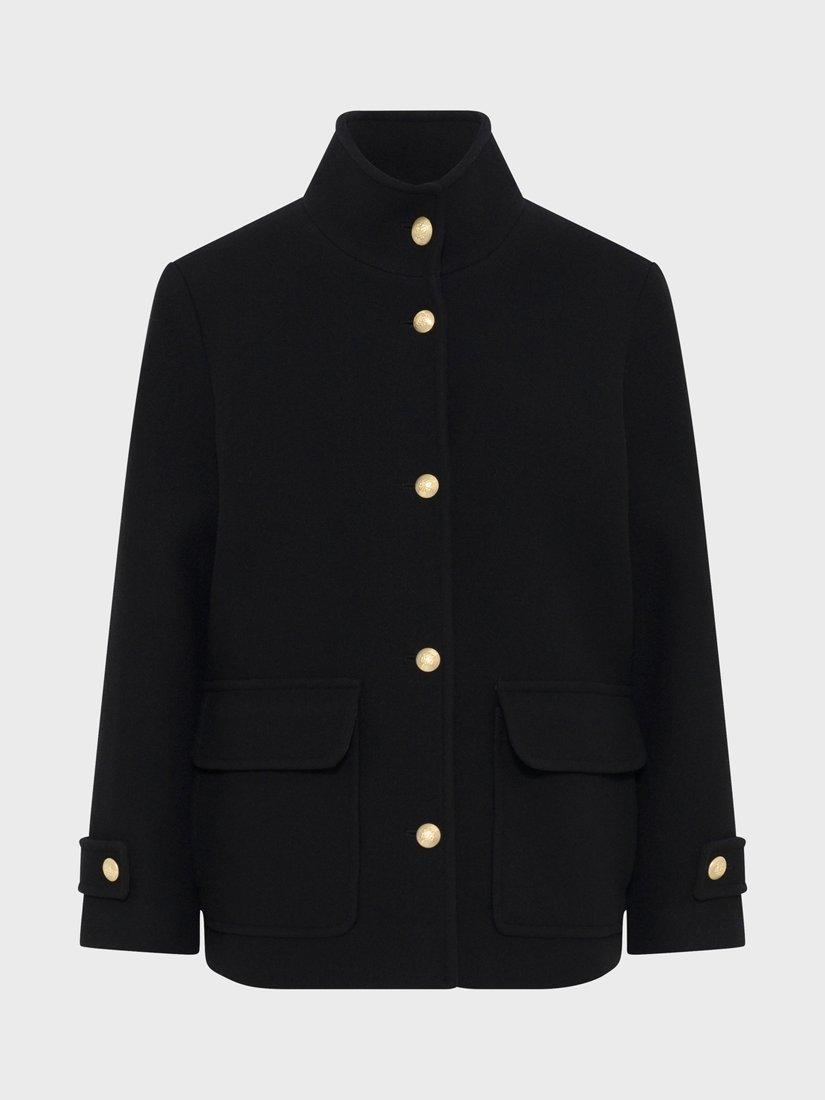 Product image 1 of 1, which shows Gerard Darel Maud Wool Blend Coat, Black, 10