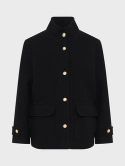 Gerard Darel Maud Wool Blend Coat, Black, Black