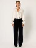 Gerard Darel Clotilde Velvet Trousers, Navy