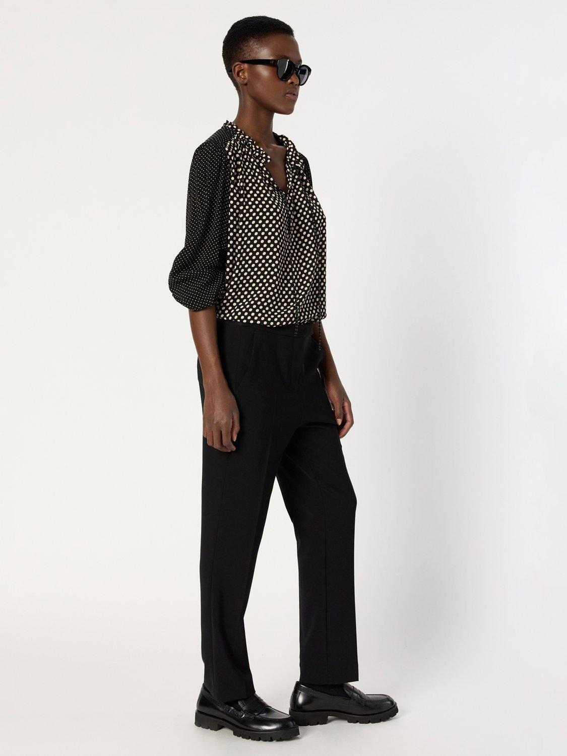 Product image 5 of 6, which shows Gerard Darel Cora Tailored Trousers, Black, 14