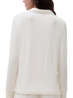 Femilet Daisy Pyjama Top, Ivory - view 2, Ivory