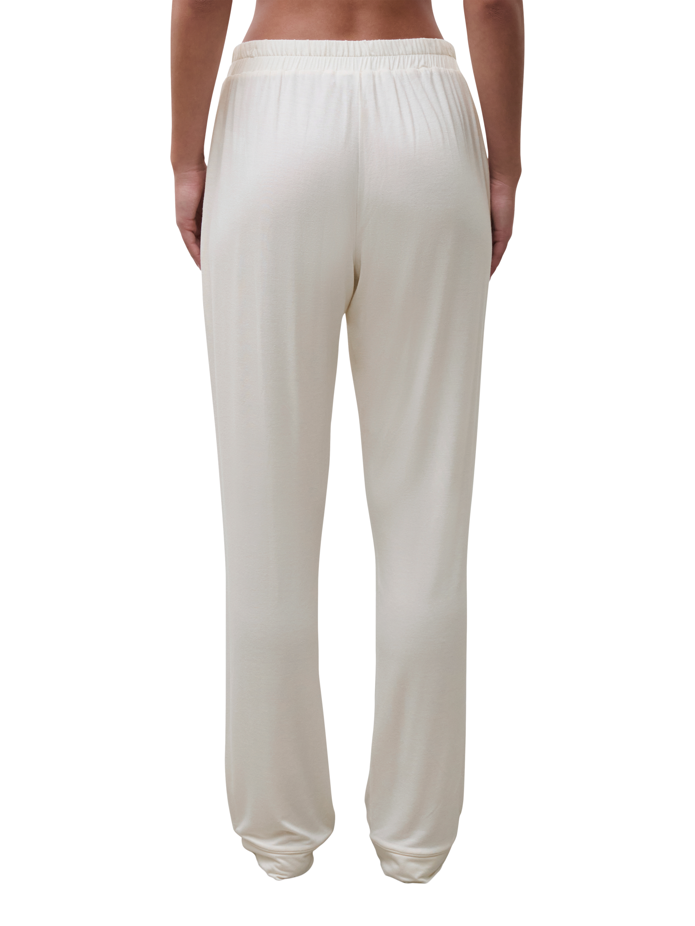 Product image 2 of 5, which shows Femilet Daisy Pyjama Bottoms, Ivory, XS