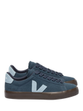 VEJA Campo Lace Up Suede Trainers, Blue