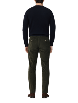 Hackett London Slim Fit Kensington Chinos, Hunter Green - view 2, Hunter Green