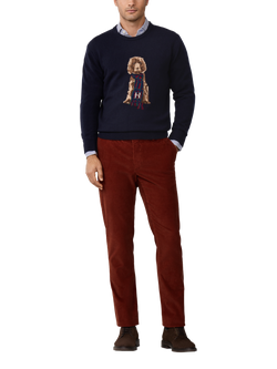 Hackett London Heritage Jumper, Midnight Blue - view 2, Midnight Blue