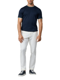 Hackett London Classic Fit Club Tipped Collar T-Shirt, Navy - view 2, Navy