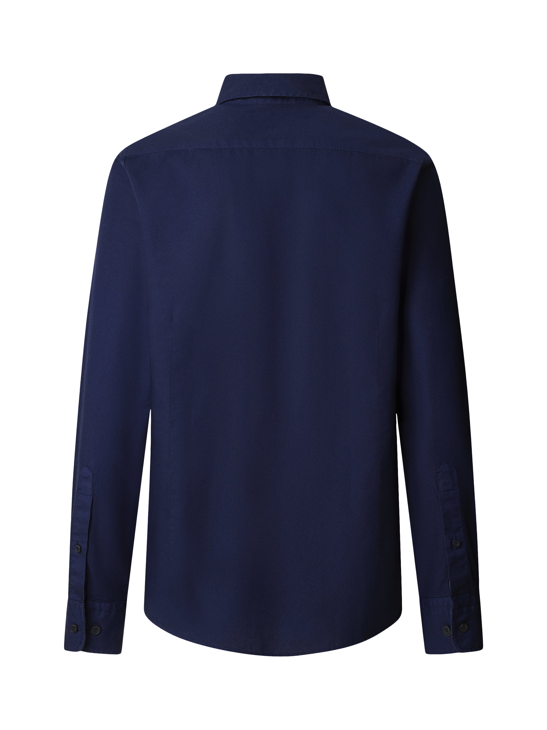 Product image 7 of 7, which shows Hackett London Cotton Tailored Fit Brompton Button-Down Collar Shirt, Navy, L