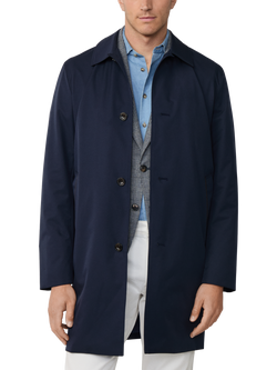 Hackett London Belgravia Mac, Midnight Blue, Midnight Blue