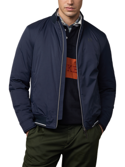 Hackett London Heritage Logo Blouson Jacket, Midnight Blue, Midnight Blue