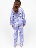 Cyberjammies Floral Print Long Sleeve Long Pyjama Set, Lilac