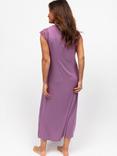 Cyberjammies Lace Trim Jersey Cap Sleeve Nightdress, Mauve