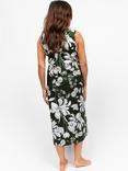 Cyberjammies Floral Sleeveless Nightdress, Olive Green