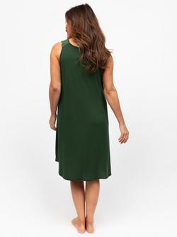 Cyberjammies Lace Insert Ruffle Sleeveless Nightdress - view 2, Olive Green