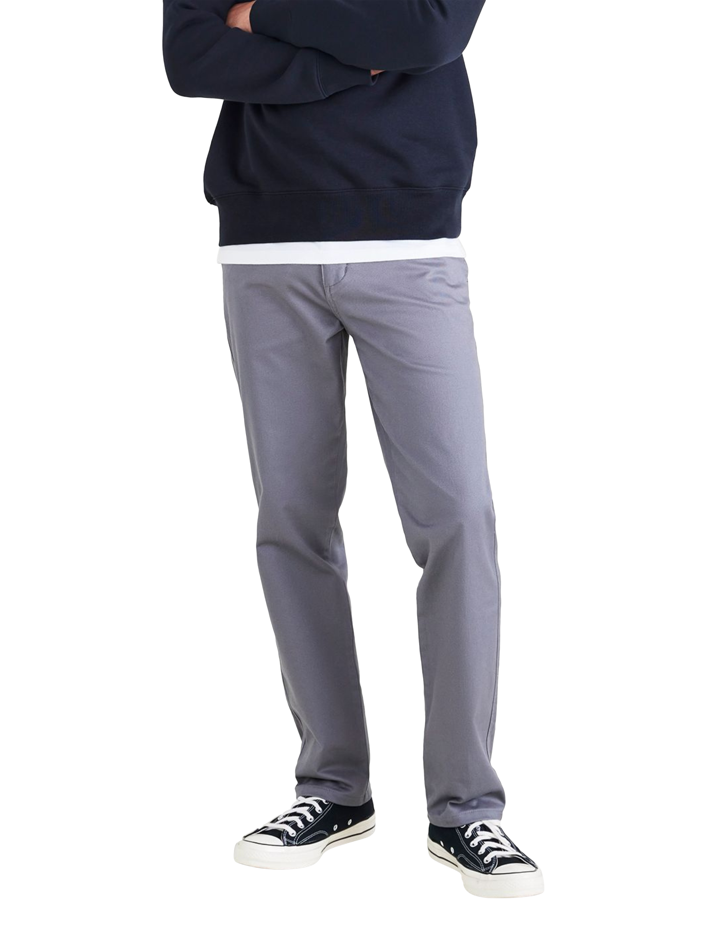 Product image 1 of 3, which shows Dockers Slim Fit Original Chinos, Grey, W30/L32
