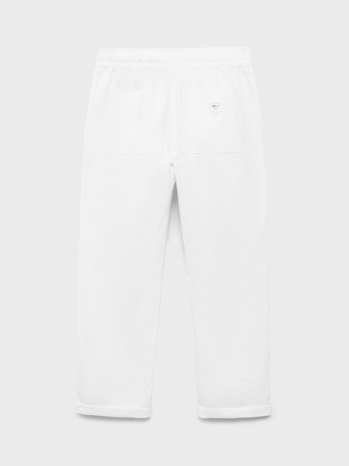 Product image 2 of 4, which shows Mango Kids' Ivan Culottes, White, 10 years