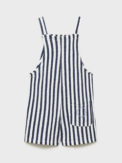 Mango Kids' Biarritz Dungarees - view 2, Navy