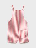 Mango Kids' Biarritz Dungarees, Bright Red
