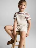 Mango Kids' Jump Short Dungarees, Natural White