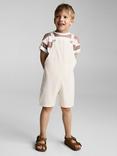 Mango Kids' Jump Short Dungarees, Natural White