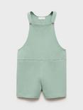 Mango Kids' Liton Short Dungarees, Green
