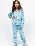 Cyberjammies Kids' Floral Print Pyjamas, Blue