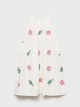 Mango Kids' Chloe A-Line Dress, Natural White