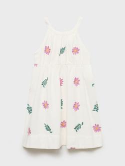 Mango Kids' Chloe A-Line Dress, Natural White, Natural White