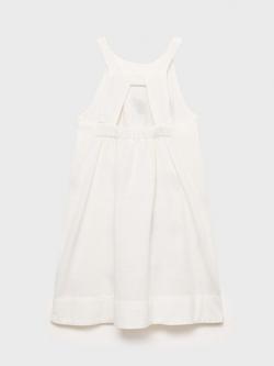 Mango Kids' Chloe A-Line Dress, Natural White - view 2, Natural White