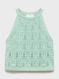 Mango Bali Kids' Cotton Vest, Aqua