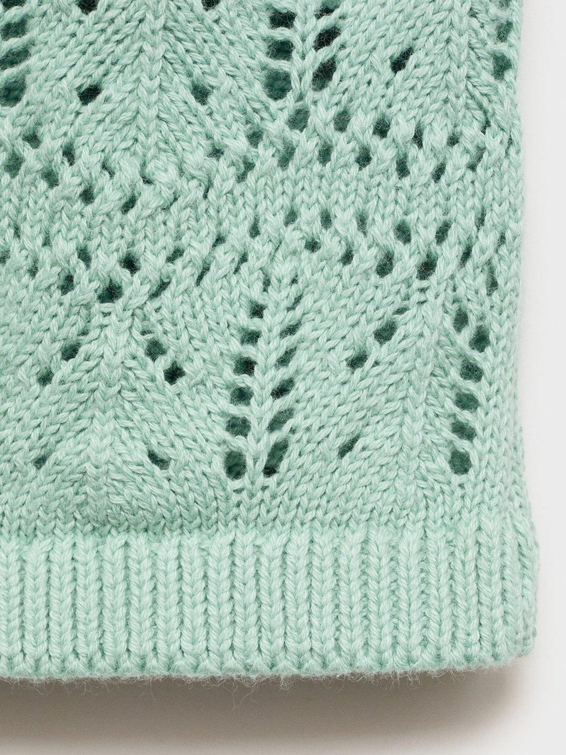 Product image 4 of 4, which shows Mango Bali Kids' Cotton Vest, Aqua, 11-12 years