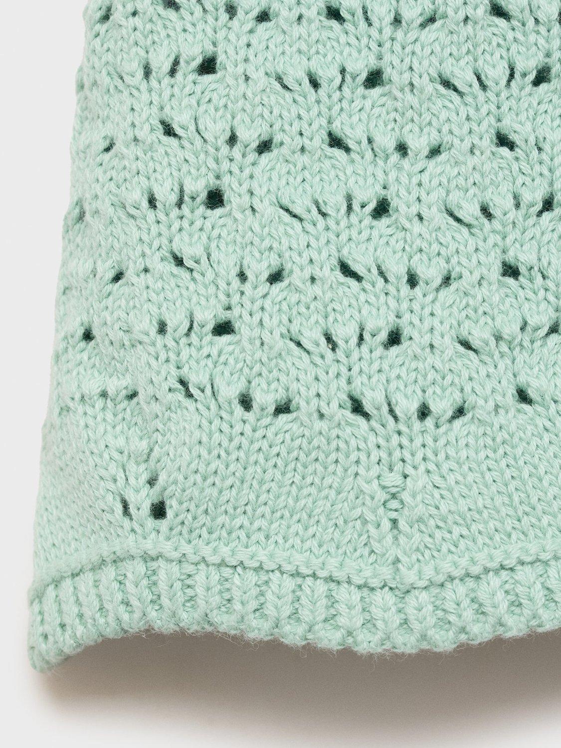 Product image 6 of 6, which shows Mango Kids' Gili Cami Top, Aqua, 12-18 months