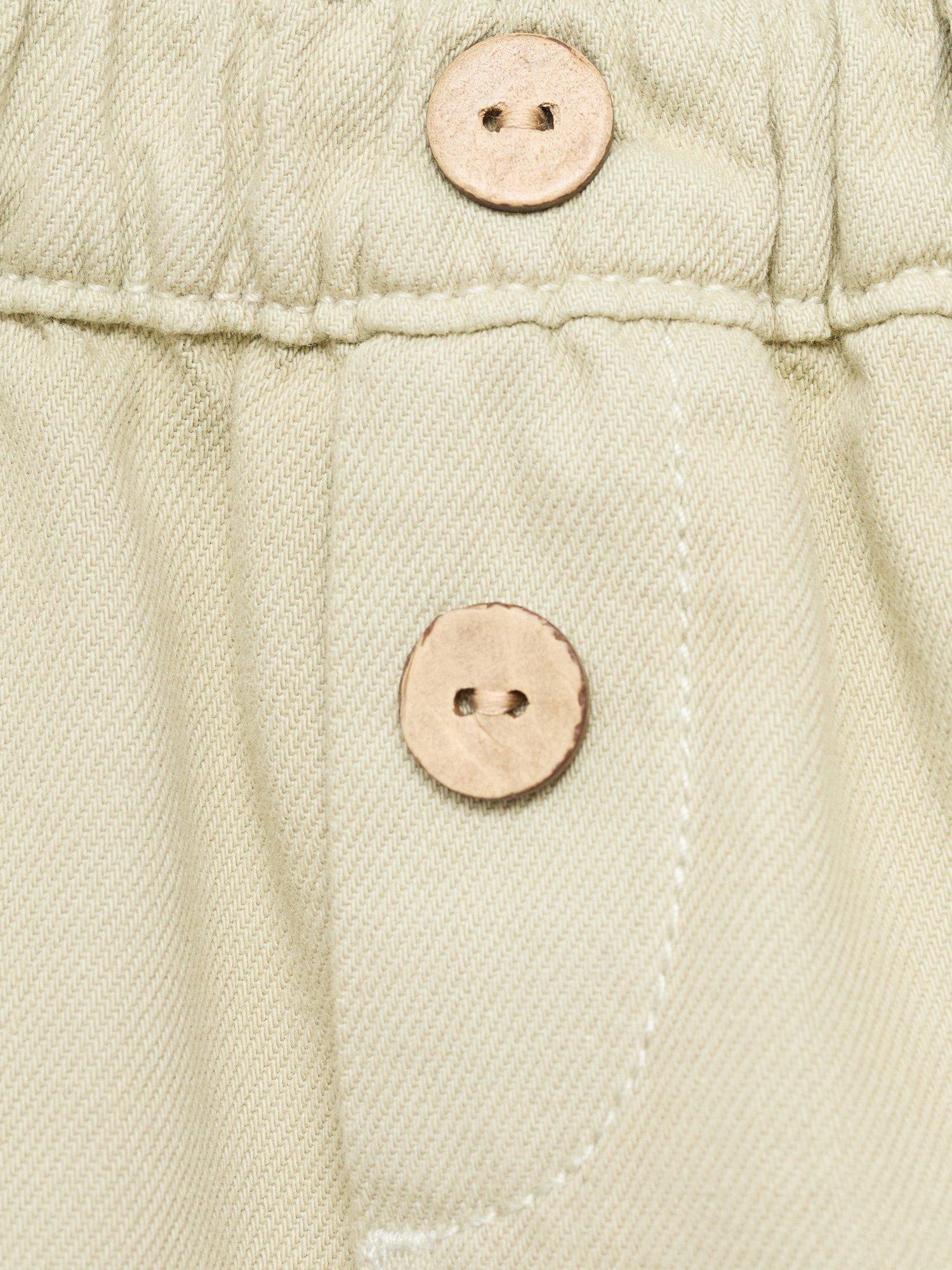 Product image 5 of 5, which shows Mango Kids' Amanda Cotton Shorts, Green, 4-5 years