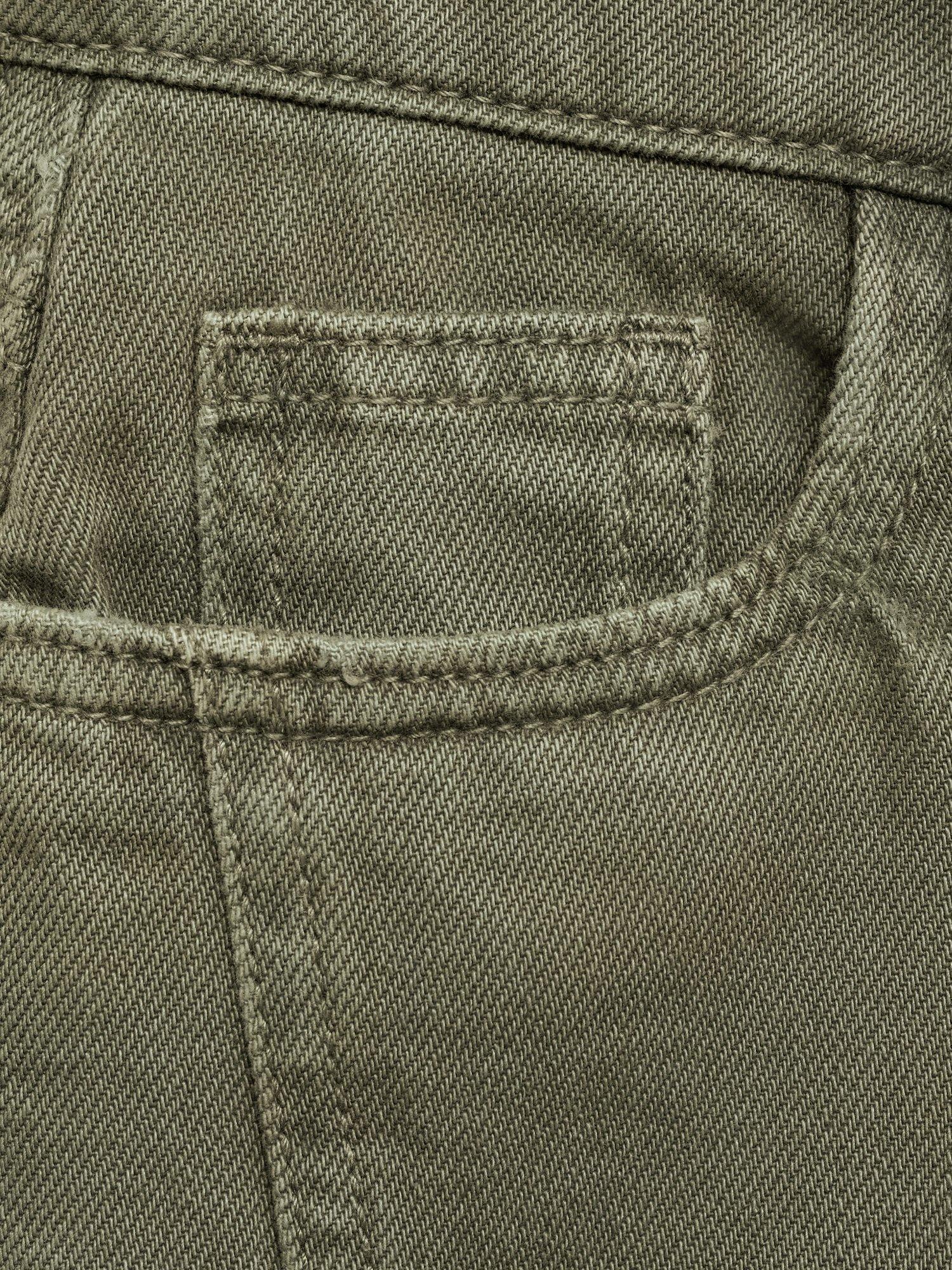 Product image 6 of 6, which shows Mango Kids' Helena Denim Shorts, Beige/Khaki, 8 years